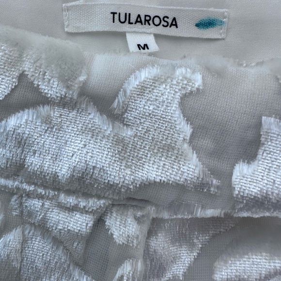 Tularosa WOMENS OFF WHITE MEDIUM Lace Trousers with Floral Design - Picture 5 of 11